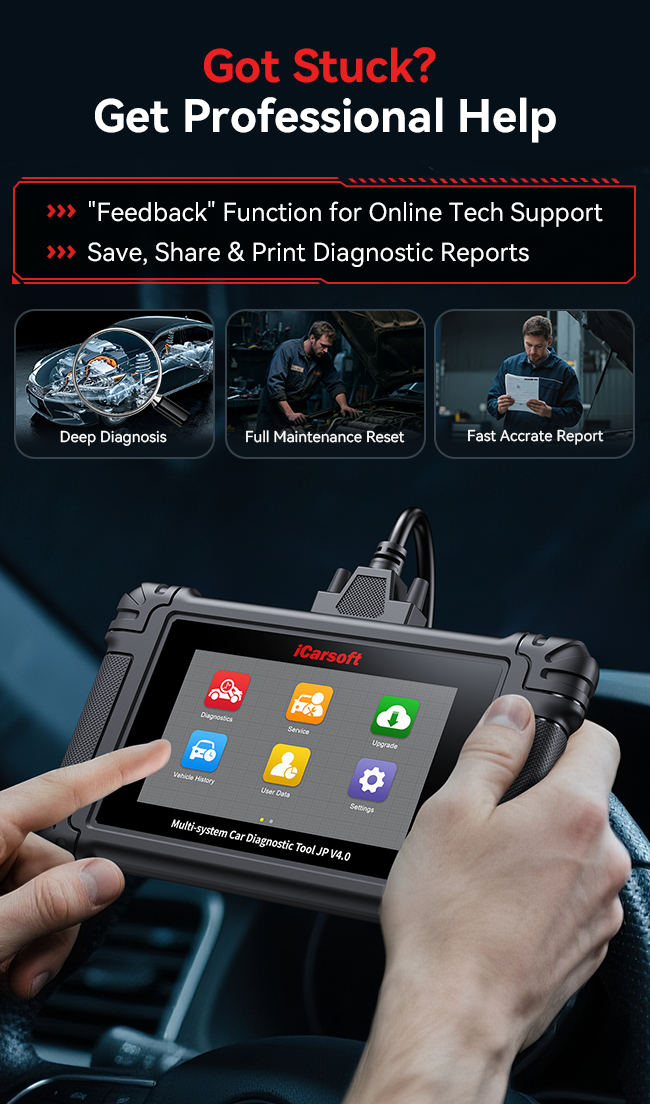 iCarsoft JP V4.0 for Japanese and Korean Vehicle Makes