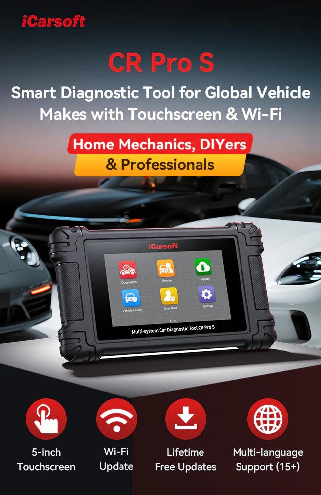 iCarsoft CR Pro S Car Diagnostic Tool with Touchscreen & WIFI