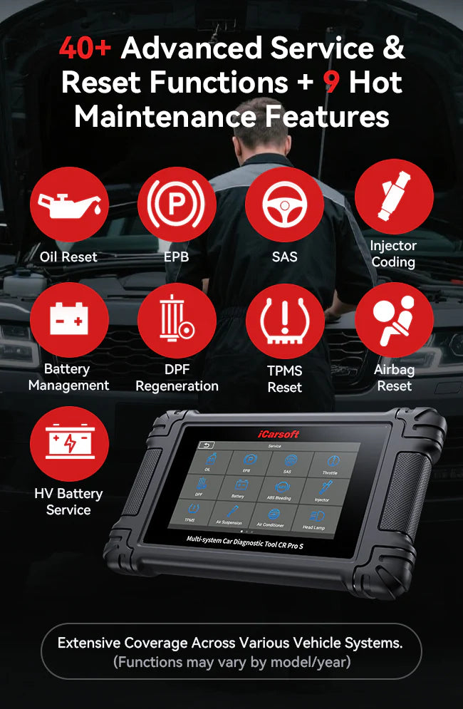 iCarsoft CR Pro S Car Diagnostic Tool with Touchscreen & WIFI