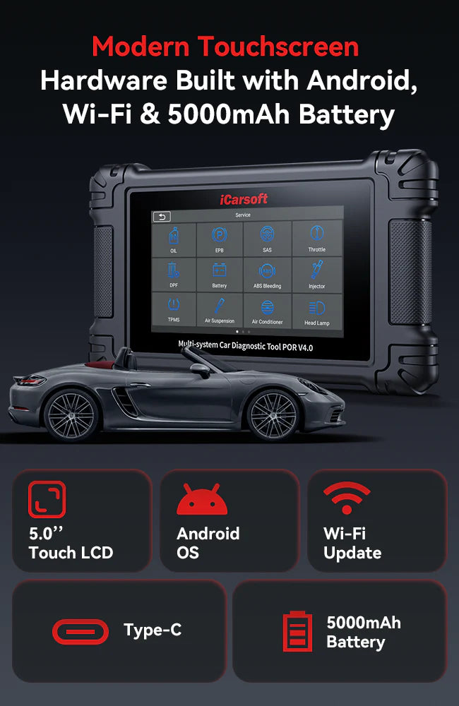 iCarsoft POR V4.0 Diagnostic tool For Porsche