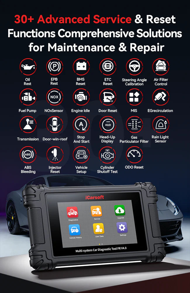 iCarsoft FR V4.0 for French and Italia Vehicle Makes with Touchscreen & Wifi
