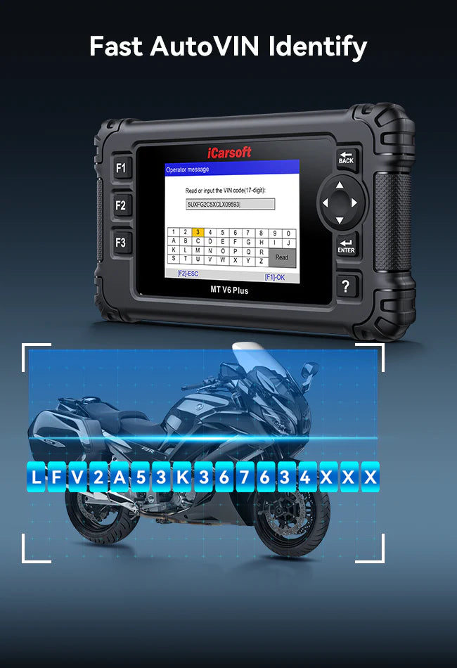 MT V6 Plus iCarsoft Motorcycle Diagnostic Tool
