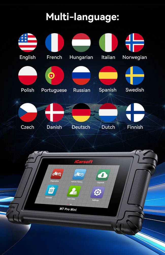 iCarsoft MT Pro Mini Diagnostic Tool For Most Motorcycles