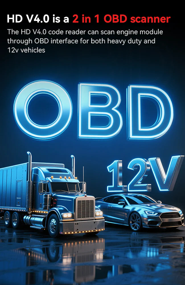 iCarsoft HD V4.0 Multi-system Heavy Duty Vehicles Diagnostic Tool