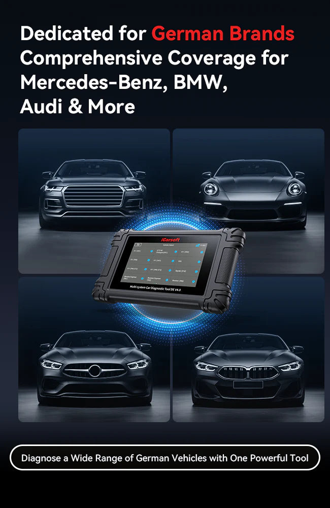 iCarsoft DE V4.0 for German Vehicle Makes with Touchscreen & Wifi