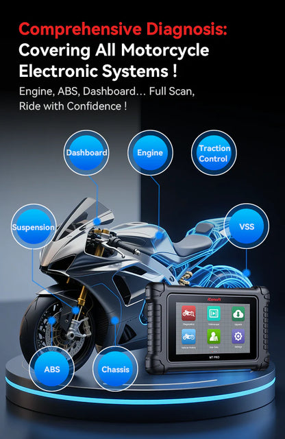 MT PRO iCarsoft Motorcycle Diagnostic Tool