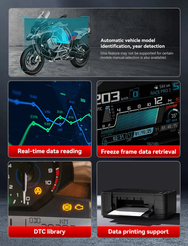 BMW MT V6 iCarsoft Motorcycle Diagnostic Tool