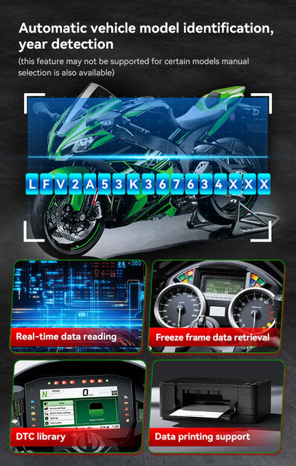 KAWASAKI MT V6 iCarsoft Motorcycle Diagnostic Tool