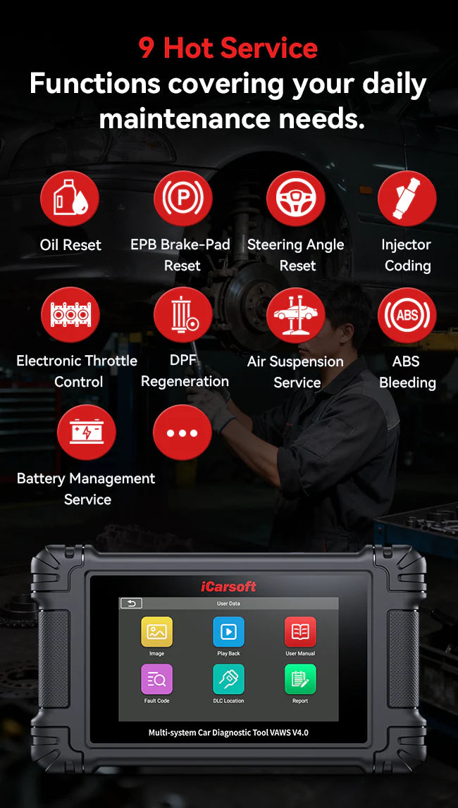 iCarsoft VAWS V4.0 [ For Audi/VW/Seat/Skoda + 2 Extra Brands ]