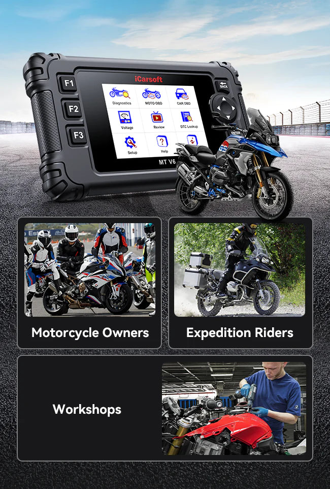 BMW MT V6 iCarsoft Motorcycle Diagnostic Tool