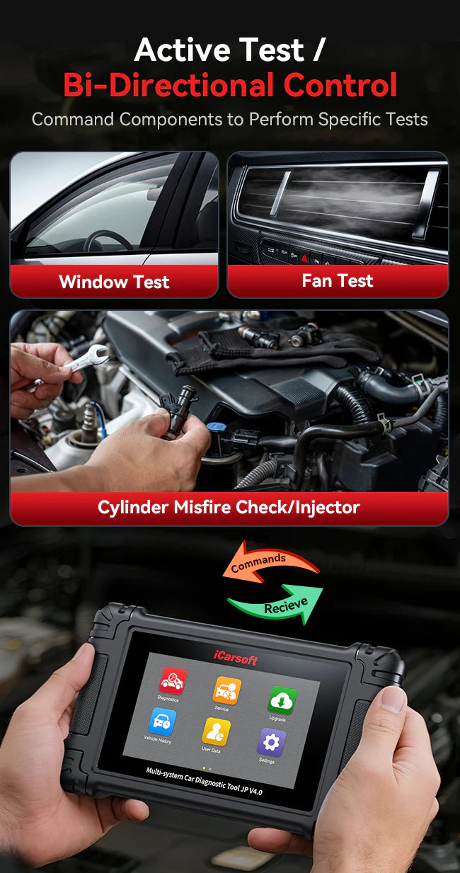 iCarsoft JP V4.0 for Japanese and Korean Vehicle Makes