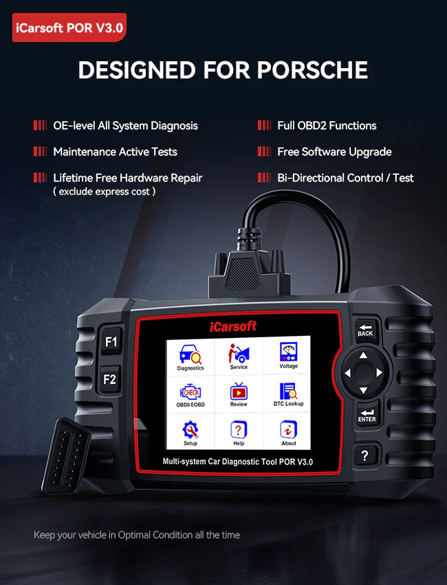 iCarsoft POR V3.0 Diagnostic Tool for Porsche