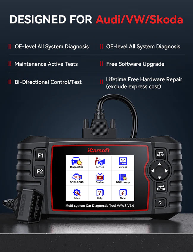 iCarsoft VAWS V3.0 Car Diagnostic Tool For Audi/VW/Skoda