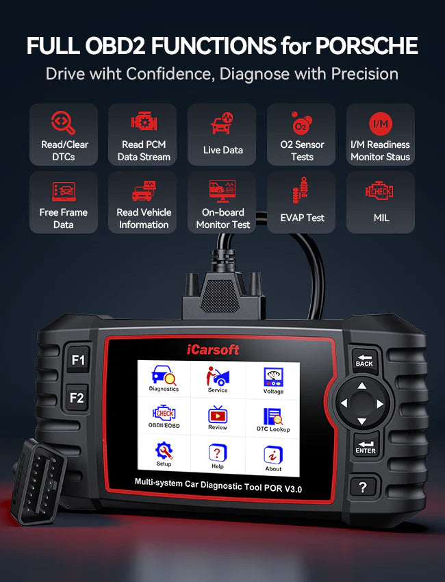 iCarsoft POR V3.0 Diagnostic Tool for Porsche
