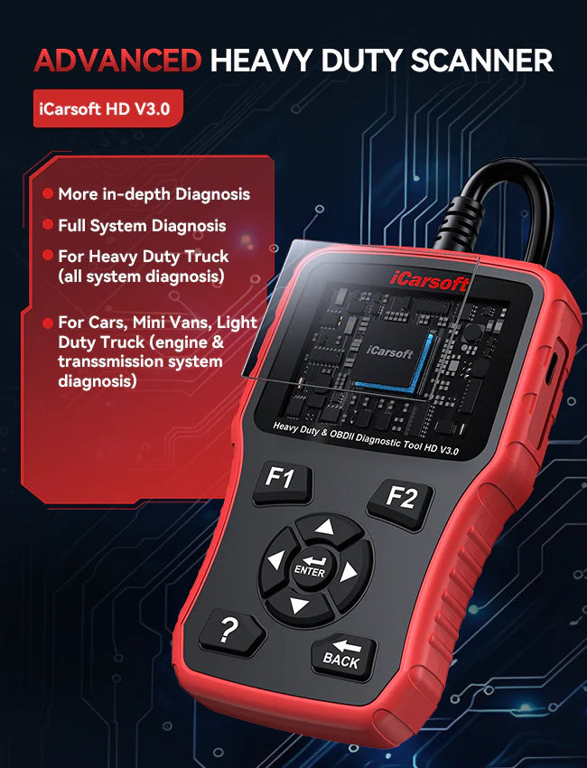 iCarsoft HD V3.0 Heavy Duty Diagnostic Tool