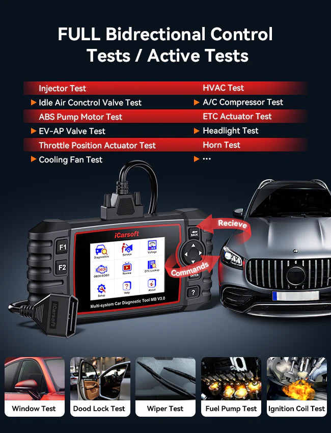 iCarsoft MB V3.0 Car Diagnostic Tool For Mercedes-Benz/Sprinter/Smart