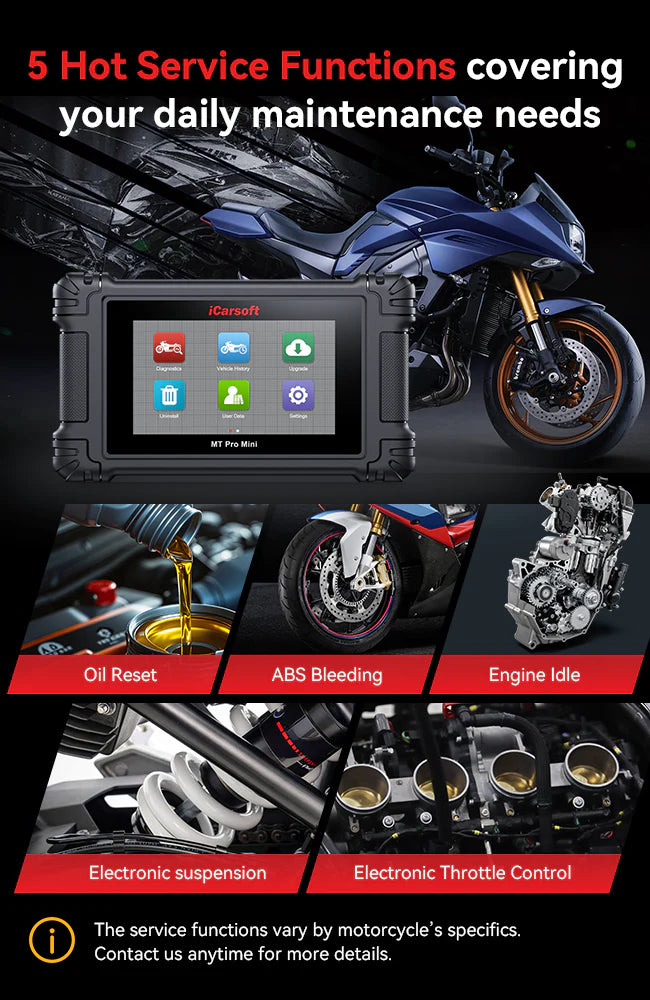 iCarsoft MT Pro Mini Diagnostic Tool For Most Motorcycles