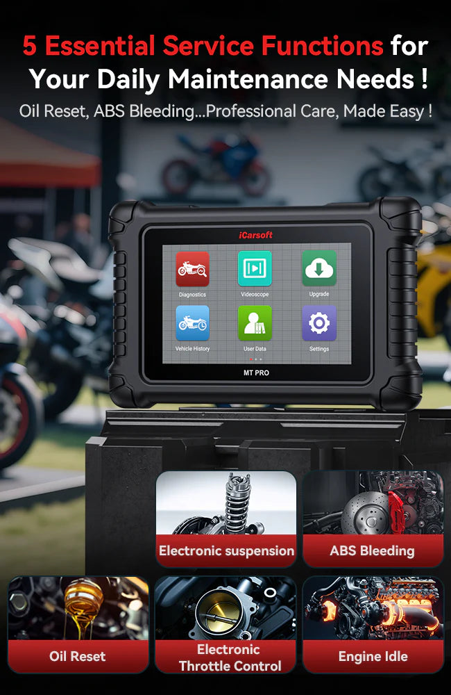 MT PRO iCarsoft Motorcycle Diagnostic Tool