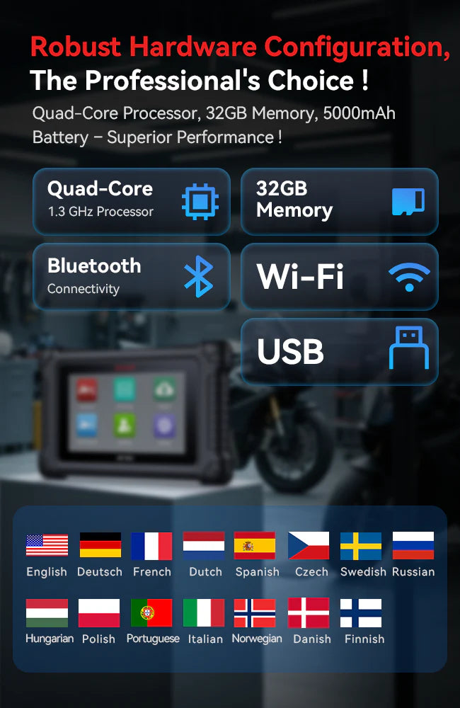 MT PRO iCarsoft Motorcycle Diagnostic Tool
