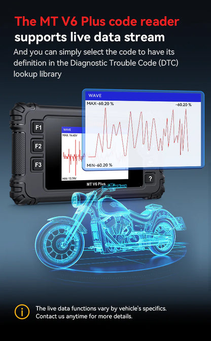 MT V6 Plus iCarsoft Motorcycle Diagnostic Tool