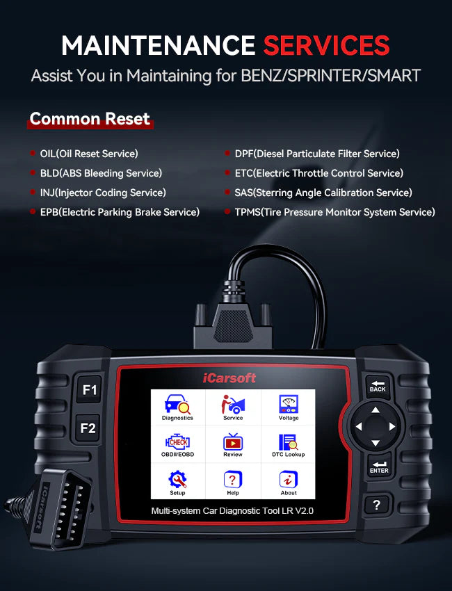 iCarsoft LR V2.0 Car Diagnostic Tool For Land Rover / Jaguar