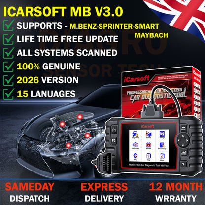 iCarsoft MB V3.0 Car Diagnostic Tool For Mercedes-Benz/Sprinter/Smart
