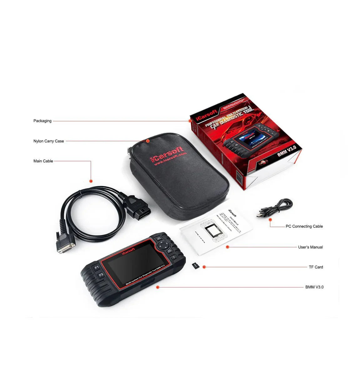 iCarsoft BMM V3.0 Car Diagnostic Tool For BMW / Mini / Rolls Royce